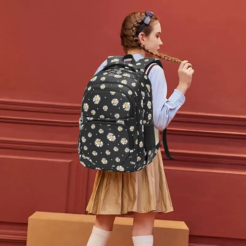 Joyfulife Daisy Print School Backpack – product photo 7 of 7