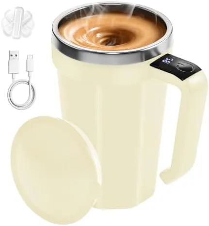 JPart Self Stirring Coffee Mug – Fahrenheit Display & Self-Stirring
