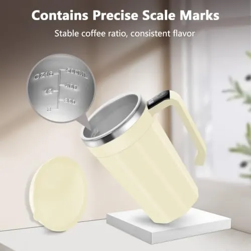 JPart Self Stirring Coffee Mug – Rechargeable & Long-Lasting