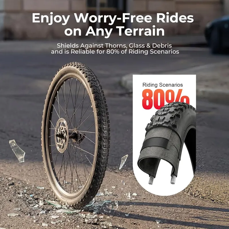 JUCEO 26×2.2 Mountain Bike Tires – Versatile All-Terrain Tread Design