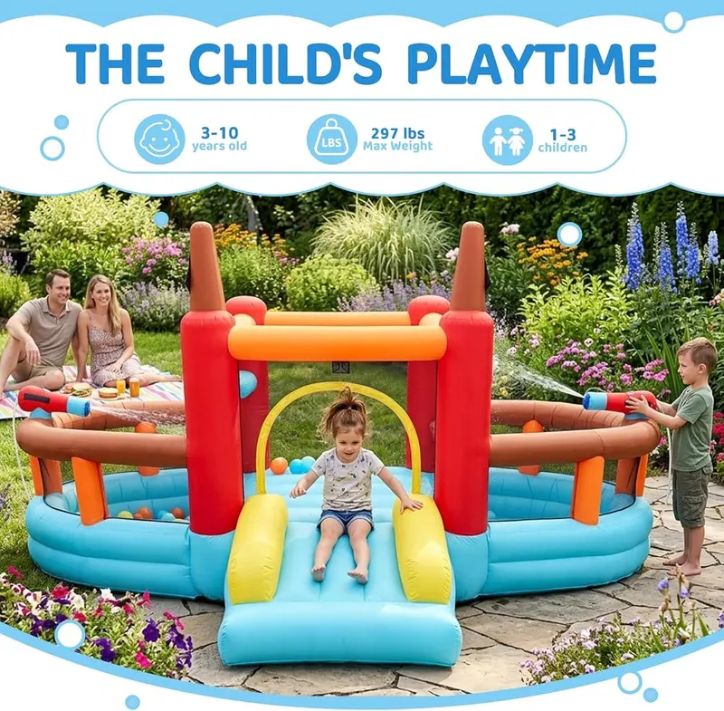JumpYeah Inflatable Bounce House Bouncy Castle Ship – Fast two minute setup time