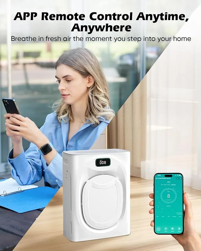 JVO Pet Hair Air Purifier – PM2.5 display and dust sensor