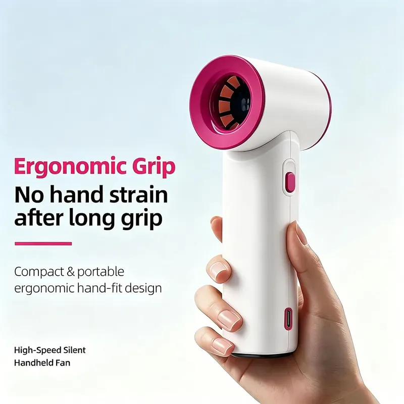 JXTKD Portable Handheld Fan – Powerful turbo cooling airflow