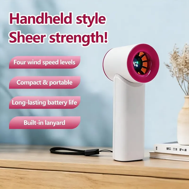 JXTKD Portable Handheld Fan – Up to twelve hours runtime