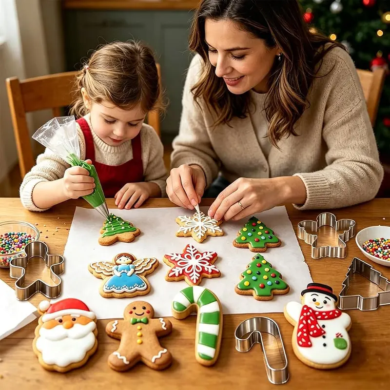 JZILU Christmas Cookie Cutters Set – Rolled top edges