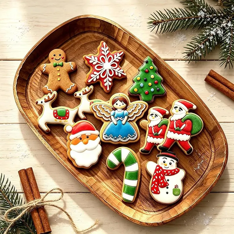 JZILU Christmas Cookie Cutters Set – Compact for drawer storage