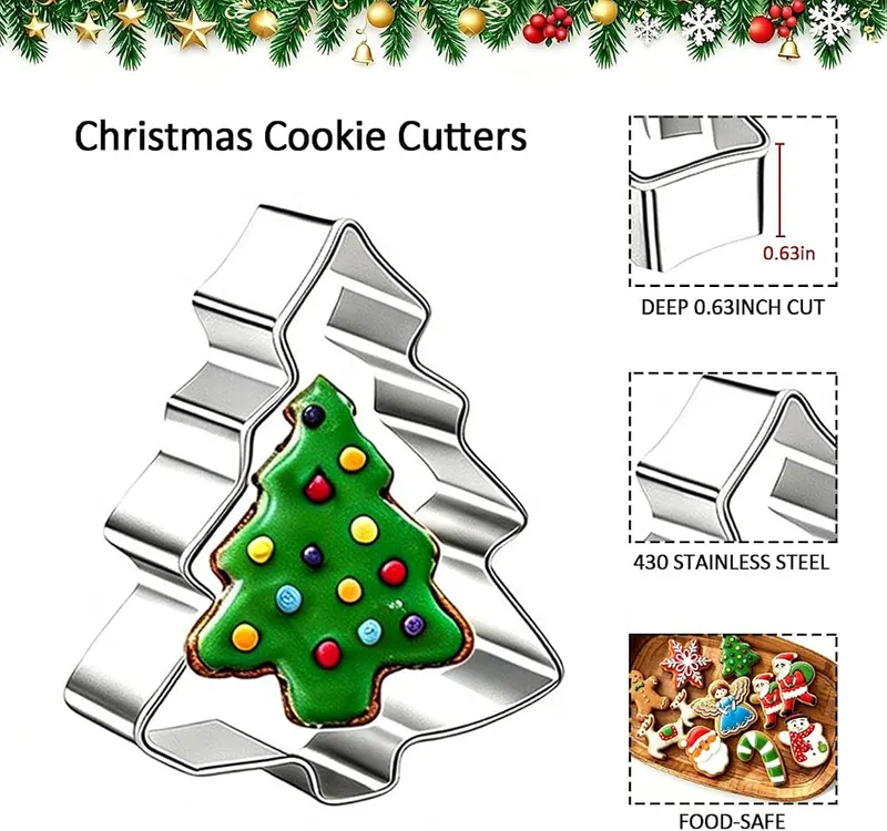 JZILU Christmas Cookie Cutters Set – product photo 8 of 8