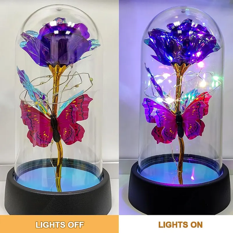 JZILU Glass Flower – product photo 2 of 7