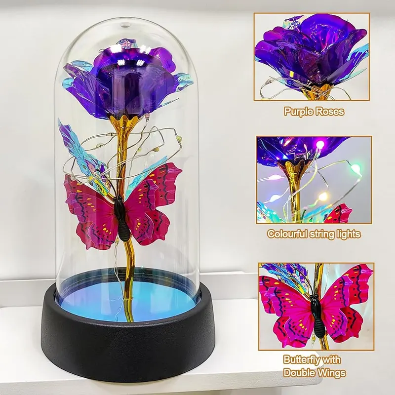 JZILU Glass Flower – product photo 6 of 7