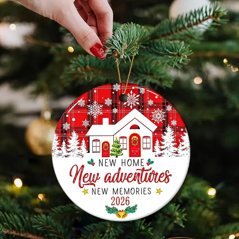 JZILU New Home Ornament 2026 – Ceramic new home ornament