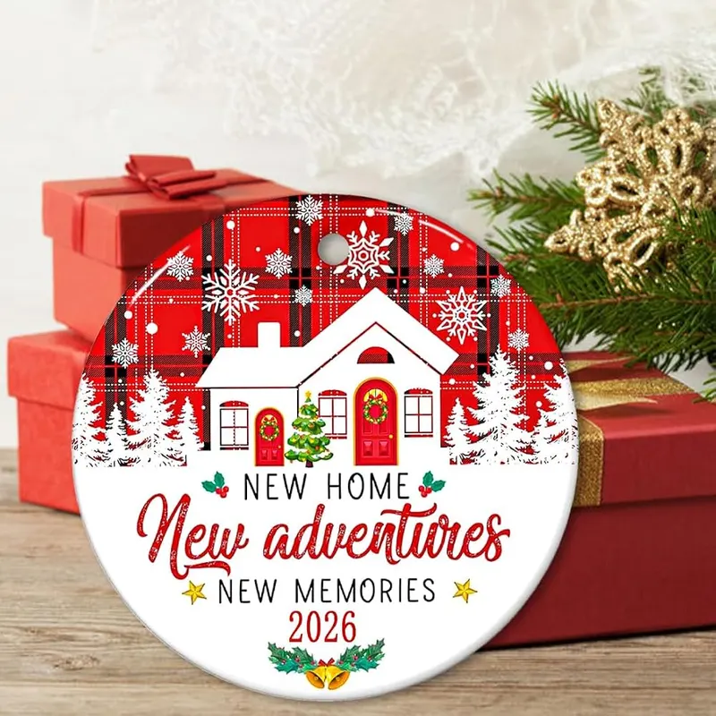 JZILU New Home Ornament 2026 – Lanyard and gift box included
