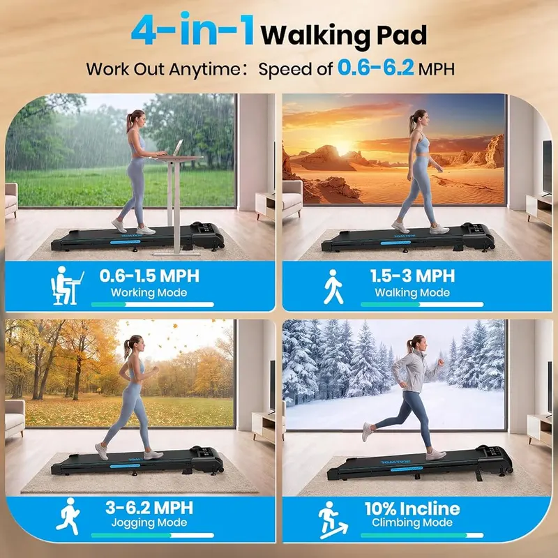 KALWOL Walking Pad with Incline 2.75HP – product photo 3 of 9