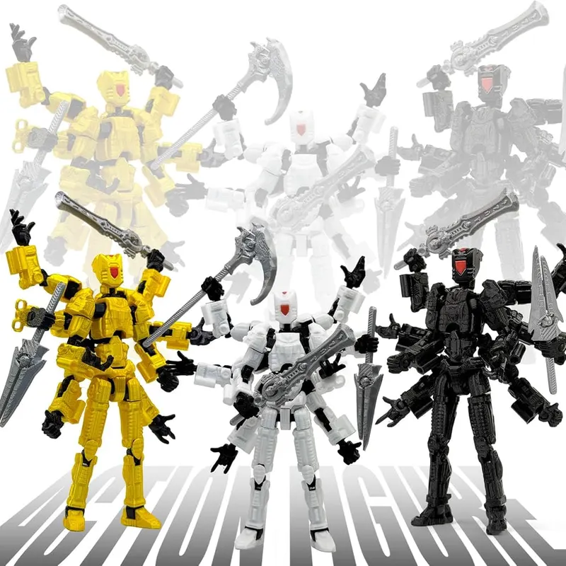 KAMOVNY 3D Printed Multi-Joint Action Figure 2PCS – Perfect Gift for Gamers