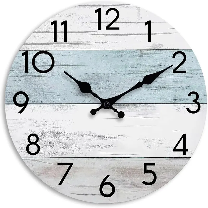 KECYET 10 Inch Wall Clock – 1、[Silent]-- Equipped with a high quality silent sweep