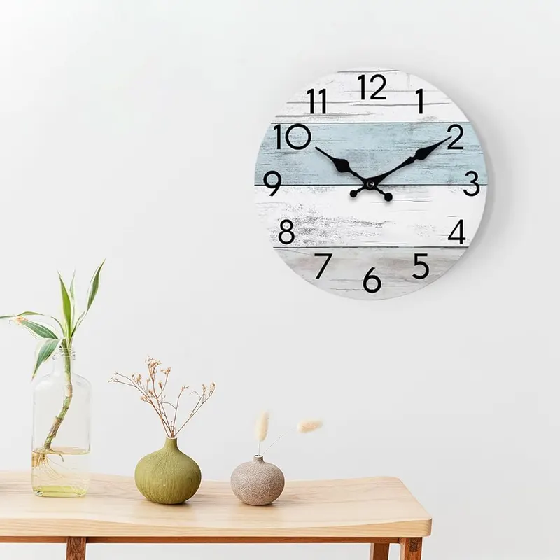 KECYET 10 Inch Wall Clock – 3、[Easy to Use] -- Powered by 1 AA