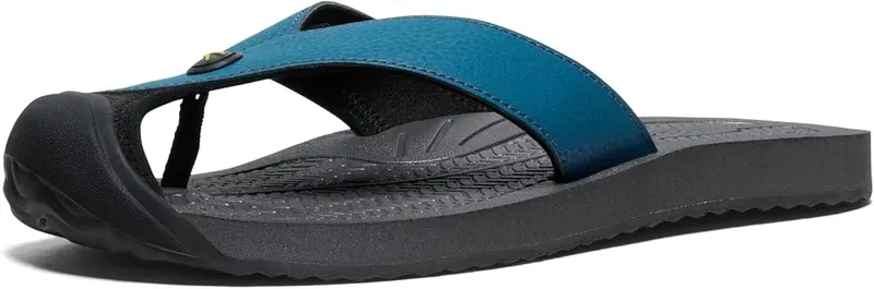 KEEN Men’s Barbados Breathable Comfortable Sandals Toe in Legion Blue/Antique Moss