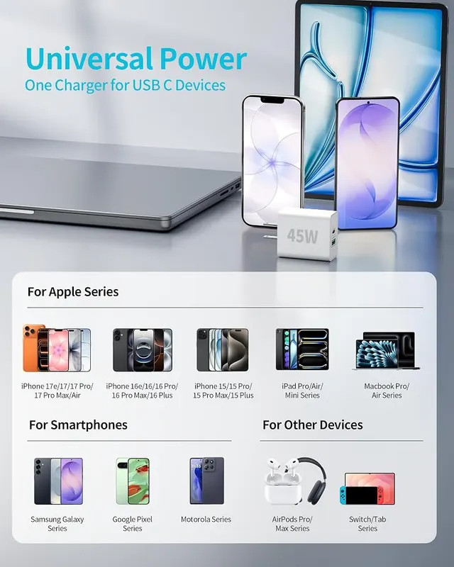 KENHAO for iPhone 17e/16e Charger Fast Charging – product photo 3 of 8