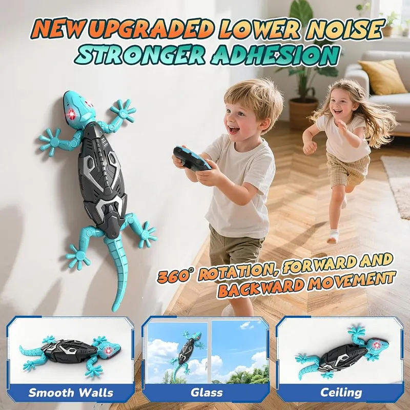 KETIEE RC Wall Crawler Gecko – Ultra Lifelike Wall Climbing Gecko
