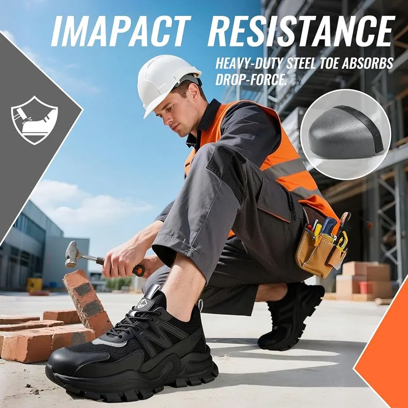 KGJIANDA Steel Toe Shoes – Astm F2413-24 Steel Toe Protection