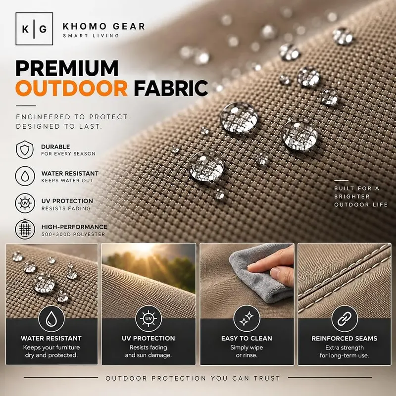 KHOMO GEAR Outdoor Couch Cover Waterproof 3-Seater – product photo 8 of 9