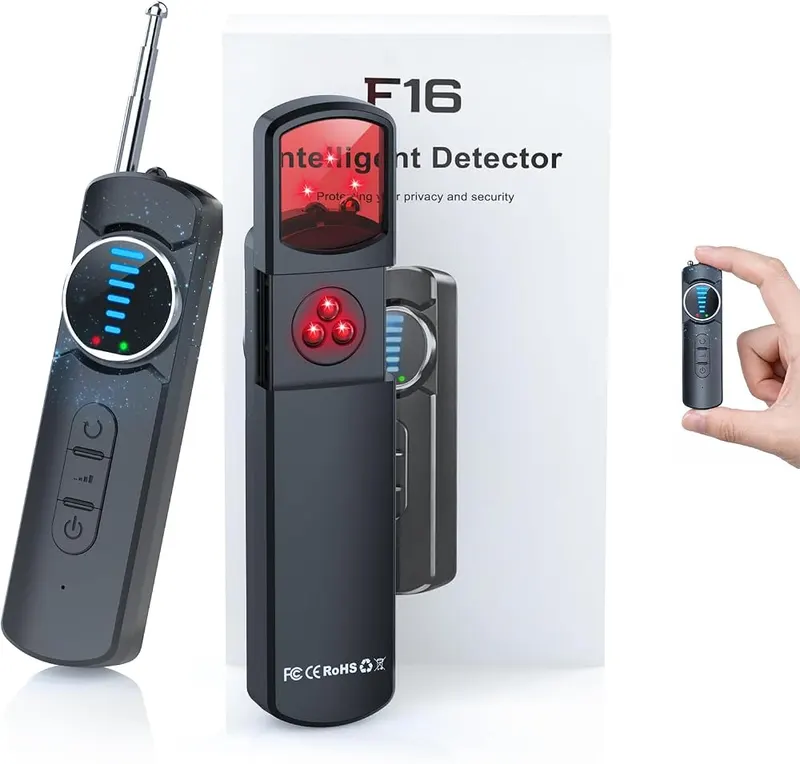 Kiangvest 7-in-1 Hidden Camera Detectors in black