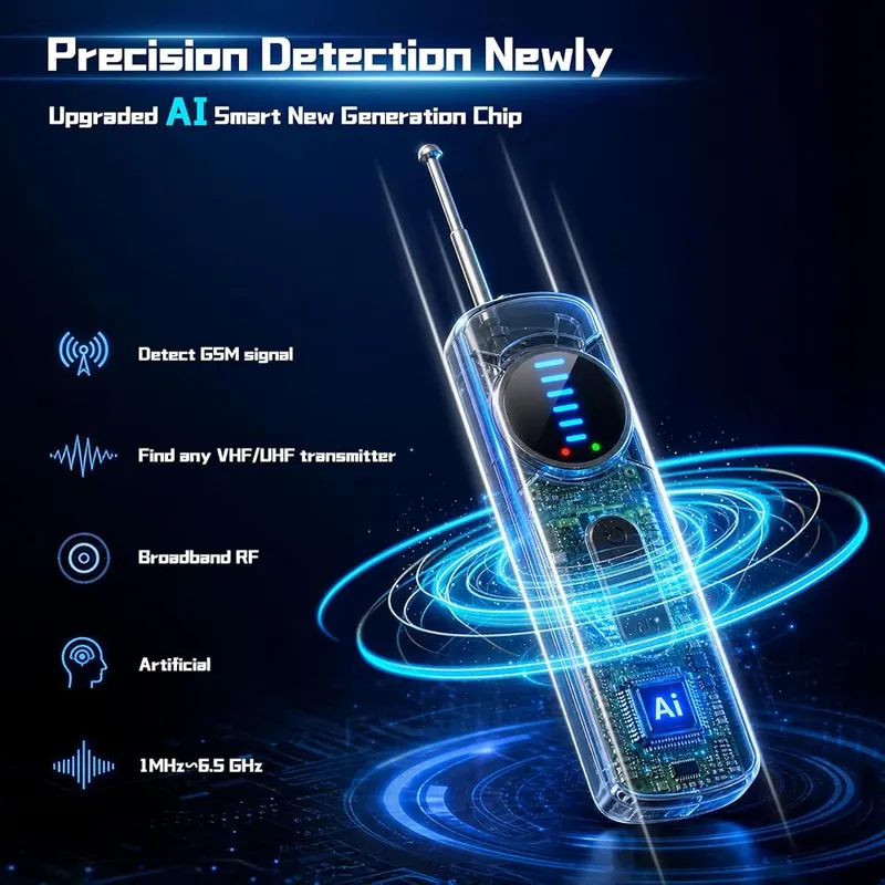 Kiangvest 7-in-1 Hidden Camera Detectors – Built-in AI-Driven Detection