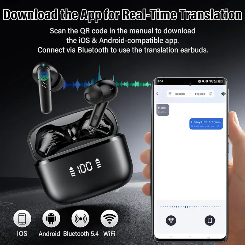 Kicoeon Wireless Earbuds – Bluetooth 5.4 & Easy Pairing