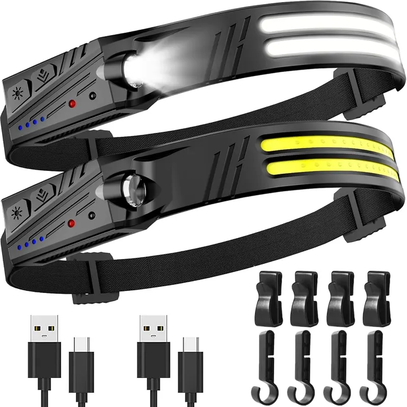 KIDECCE Headlamp Flashlight in Black