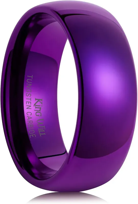 King Will Men Tungsten Wedding Band 8mm Size