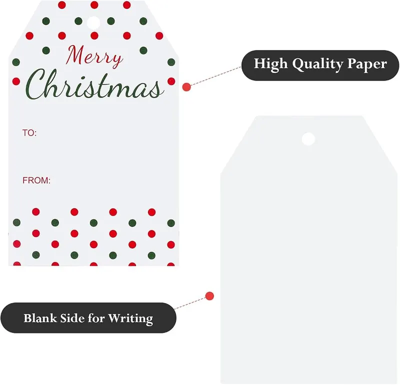 KINGLAKE GARDEN Christmas Gift Tags – Package Includes
