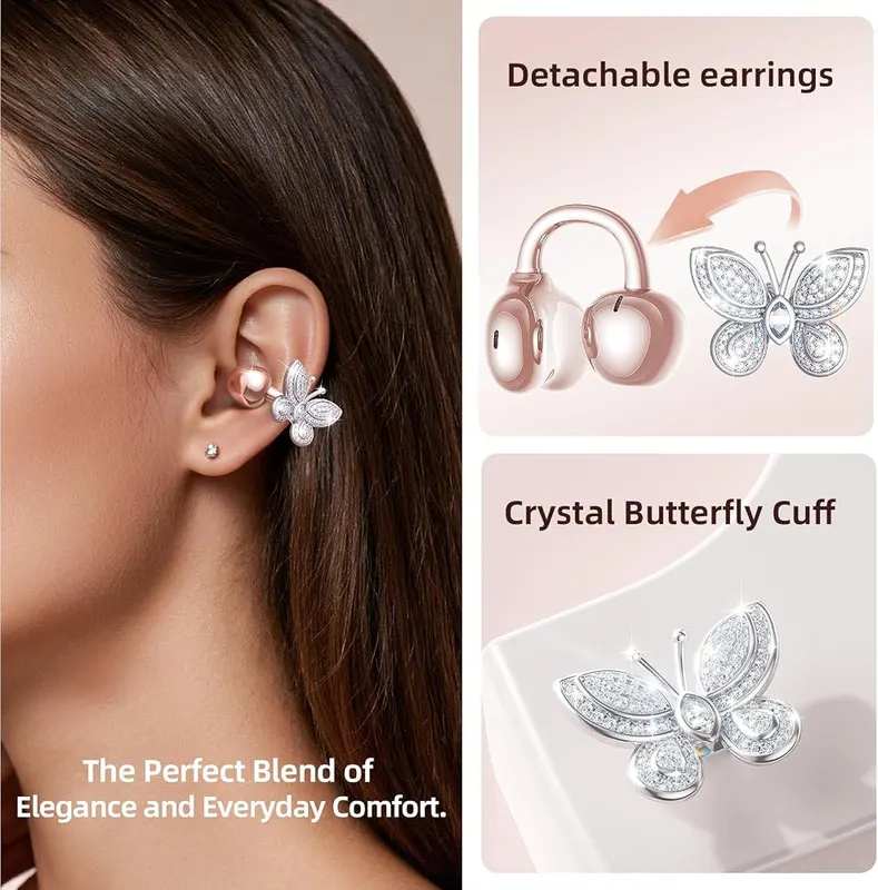 Kinglucky Clip-On Open Ear Earbuds – Clip-on open ear design
