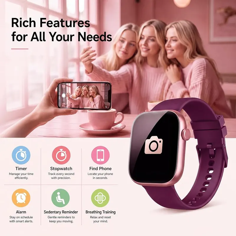 KIPTUMTEK Smart Watch for Women IP67 – product photo 8 of 9