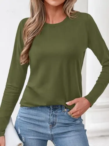 KIRUNDO Long Sleeve Shirts – Great for layering under cardigans