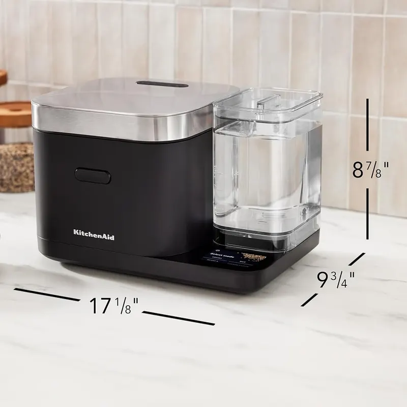 KitchenAid 8 Cup Grain and Rice Cooker – Cook on your schedule with delayed cook that