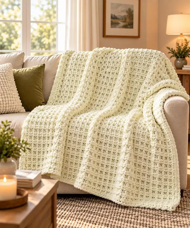 Kitcroet Waffle Blanket Crochet Kit – product photo 7 of 7