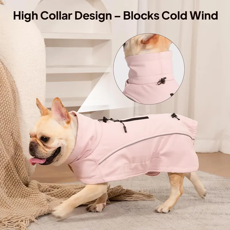 KITVAMREX Dog Coat Warm Dog Winter Coat Grey X-Large – Safety in Low Light