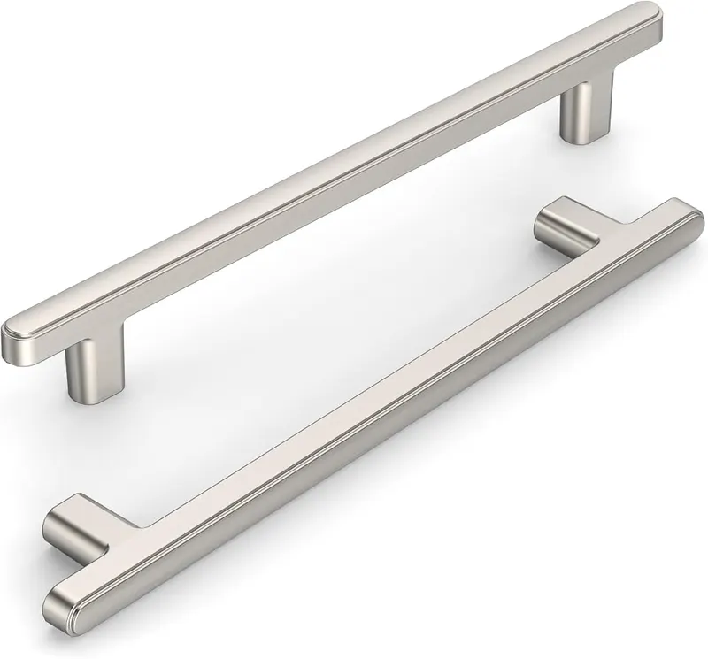 KNOKLOCK 10 Pack 6.3 Inch Brushed Satin Nickel 6.3″/160MM Hole Center in Brushed Satin Nickel
