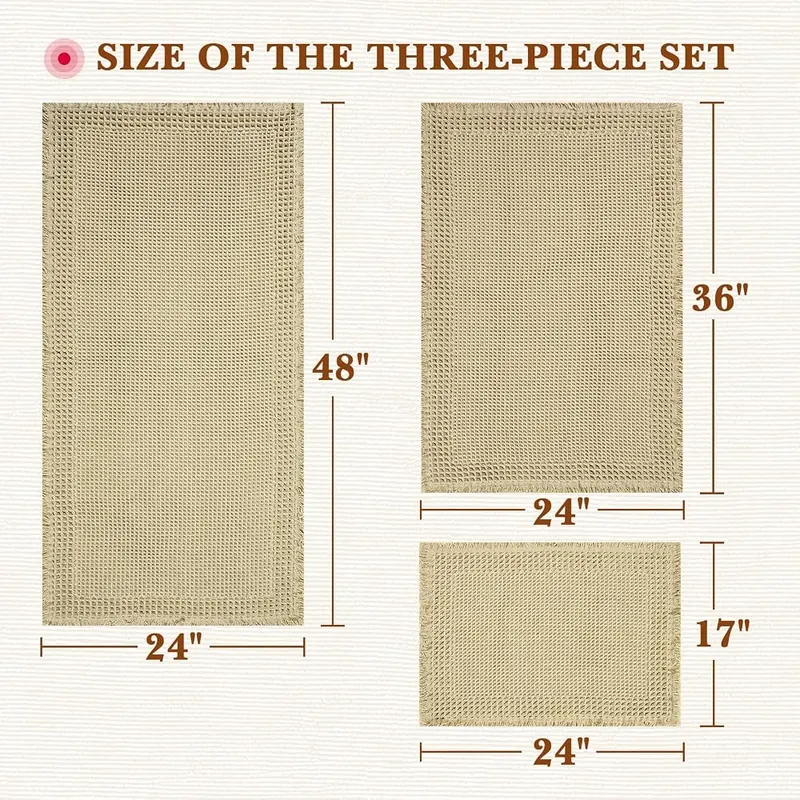 KOBIONE Waffle Bath Mat – Safety