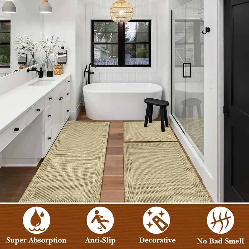 KOBIONE Waffle Bath Mat – product photo 9 of 9