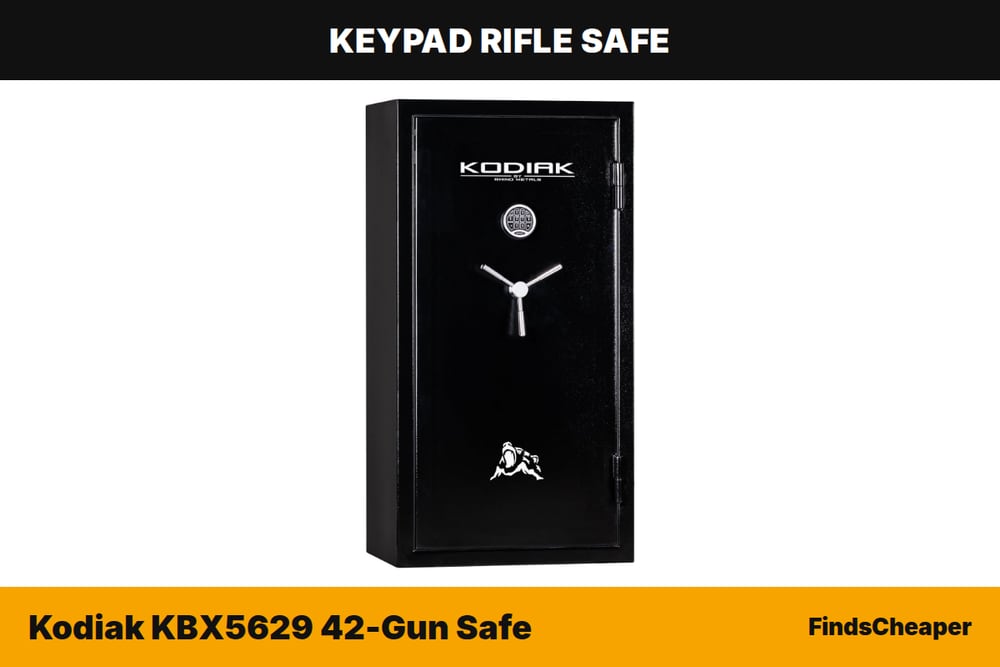 Kodiak KBX5629 42-Gun Safe keypad rifle safe