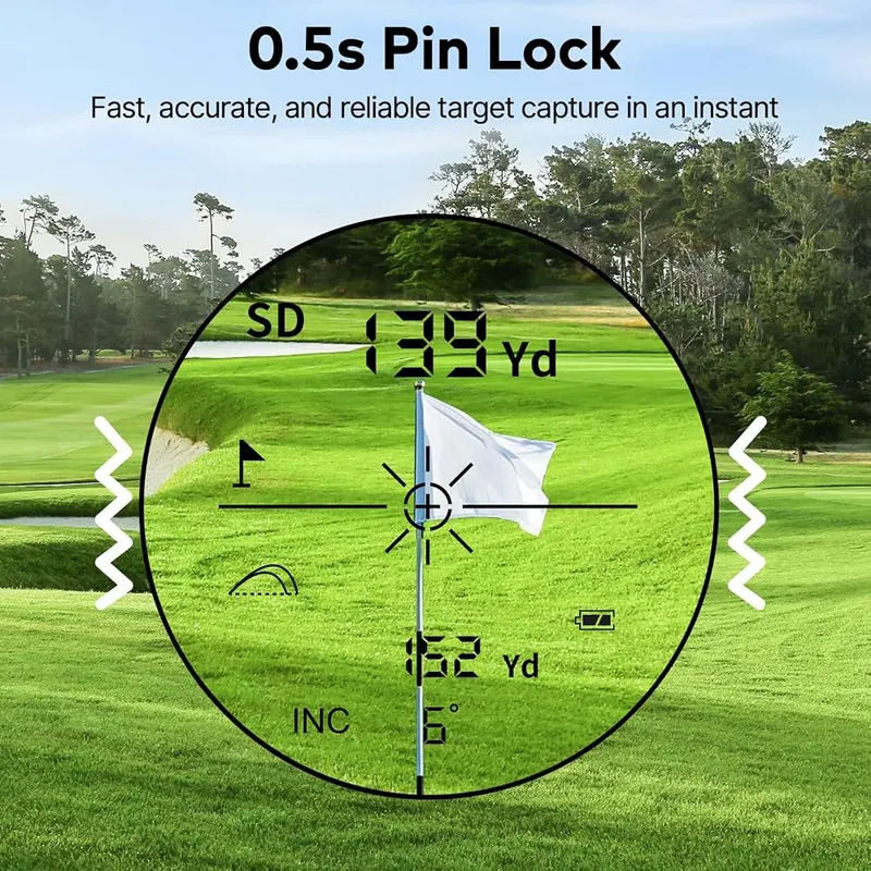 KOKVP Golf Rangefinder – Clear seven times optical magnification