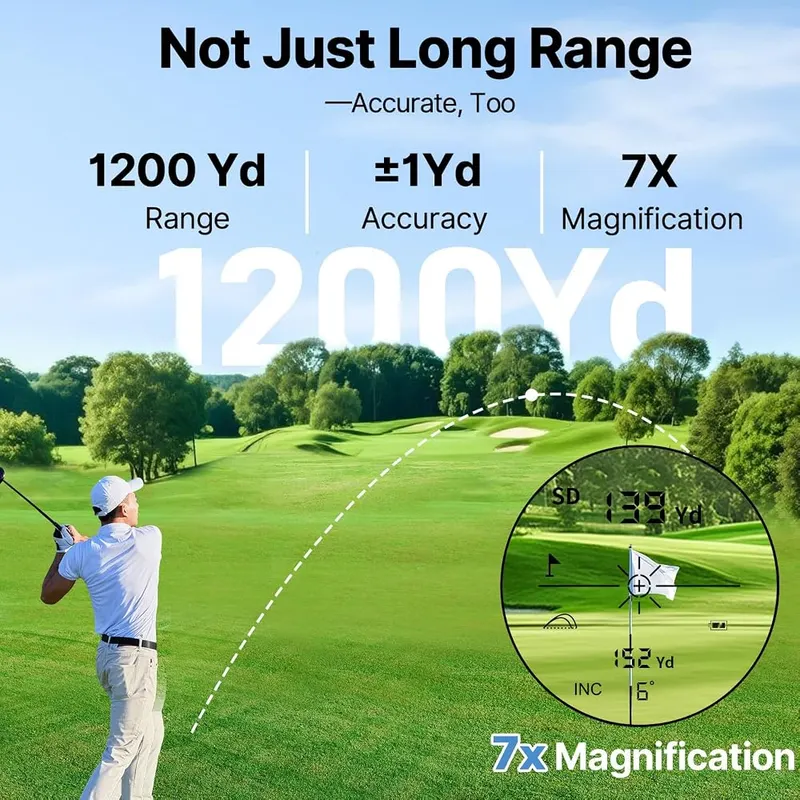KOKVP Golf Rangefinder – Flag lock with vibration feedback