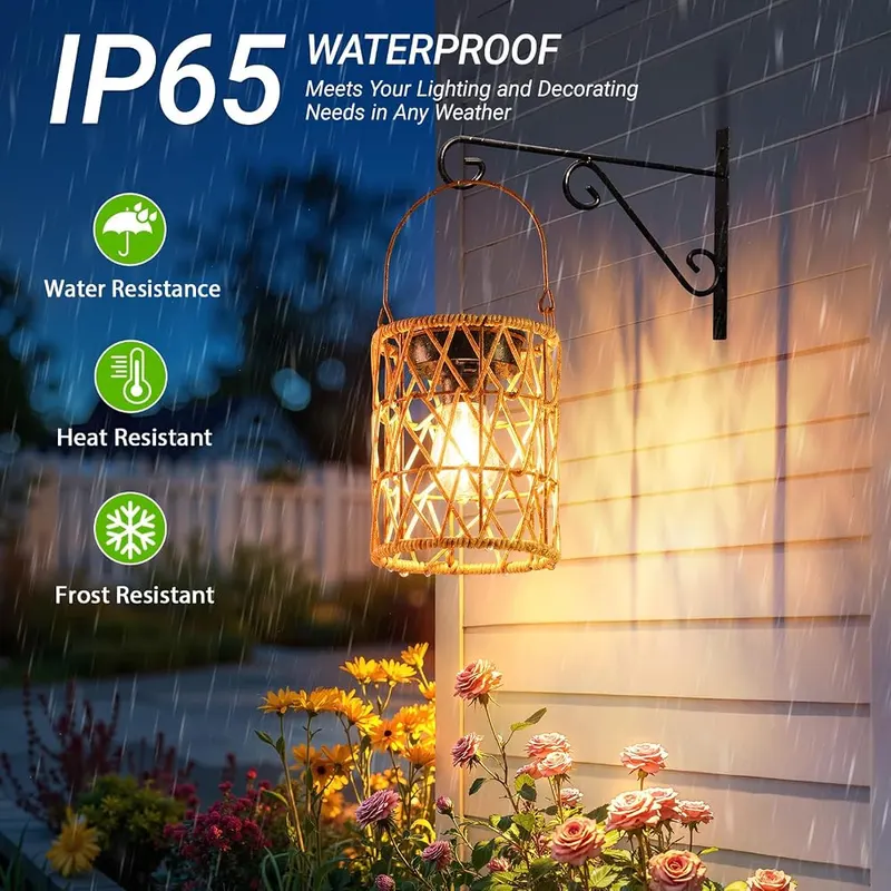 KOOPER Solar Lantern Outdoor Lights – IP65 waterproof rating
