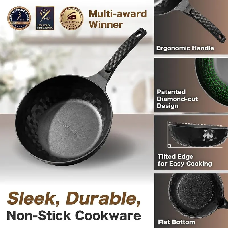 KOREA KING Diamond X Premium Non Stick Wok Pan – product photo 2 of 7