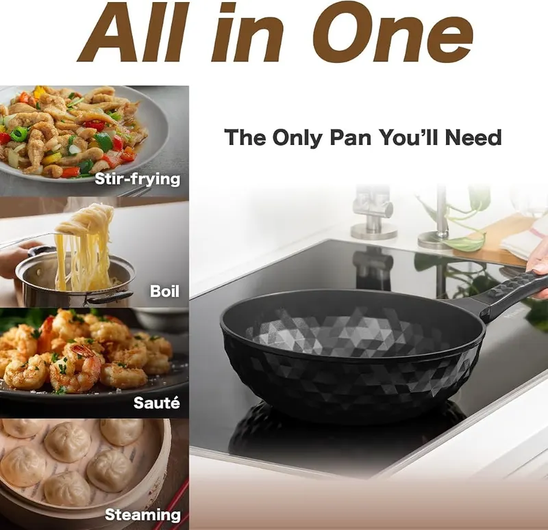 KOREA KING Diamond X Premium Non Stick Wok Pan – product photo 4 of 7