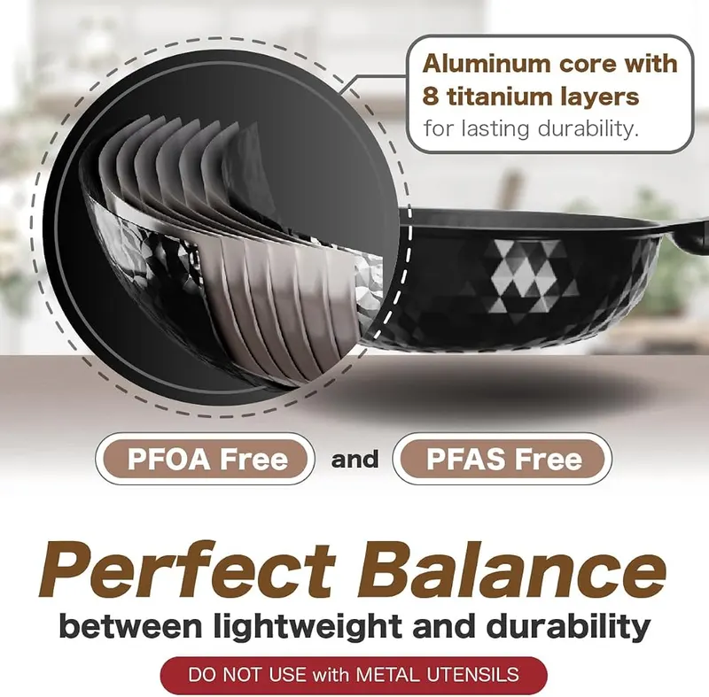 KOREA KING Diamond X Premium Non Stick Wok Pan – product photo 5 of 7