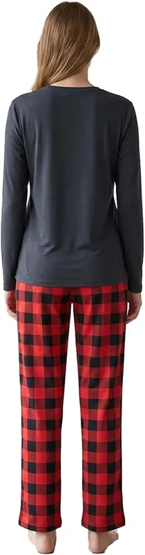 KROFZOPW Pajamas – Classic Long Sleeve Top for Versatile Wear