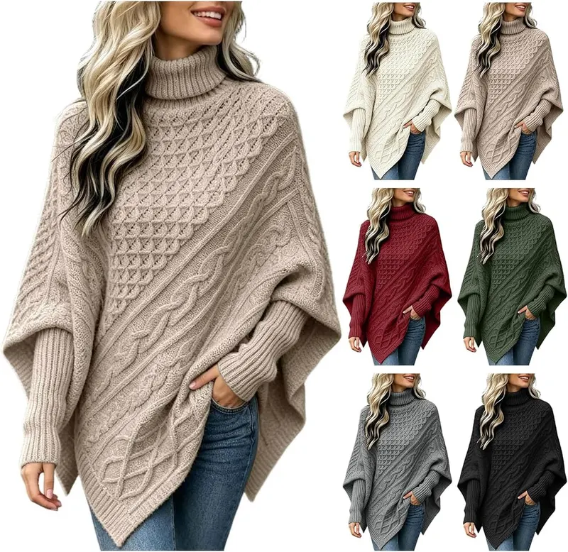 Kubbon Turtle Neck Sweater in Khaki