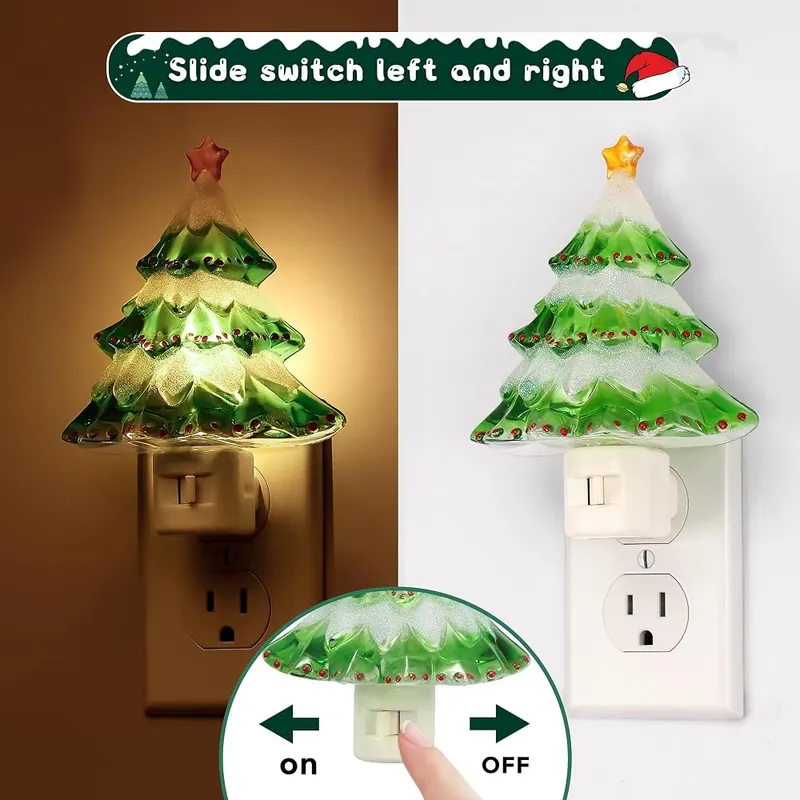 L LOHAS LED Christmas Tree Night Light 3000K – Plug-in Christmas tree light