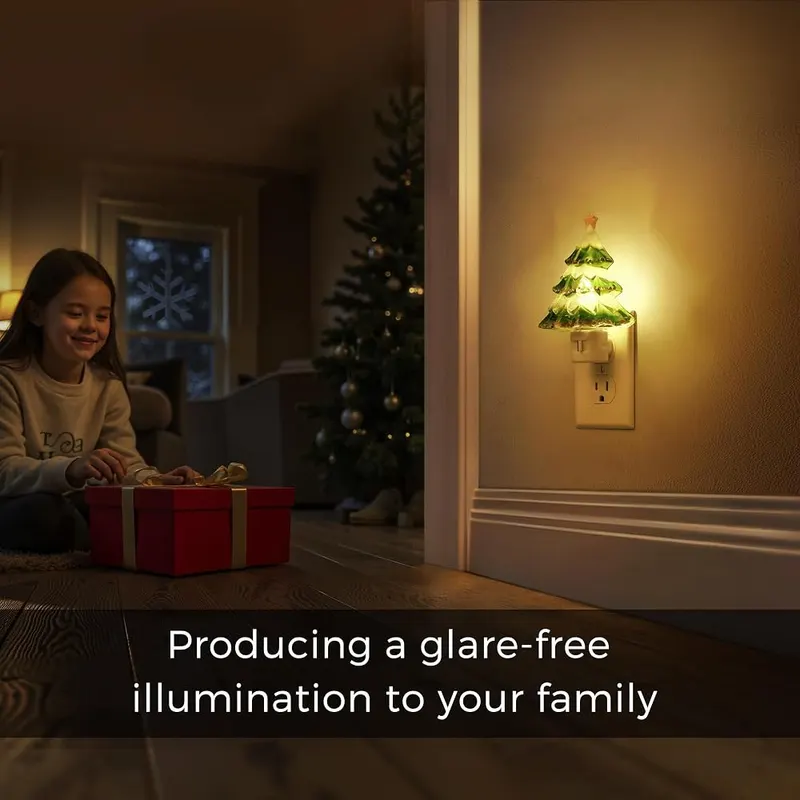 L LOHAS LED Christmas Tree Night Light 3000K – 3000K warm white glow